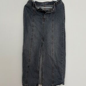 Primark’s Dark Gray Jean skirt.